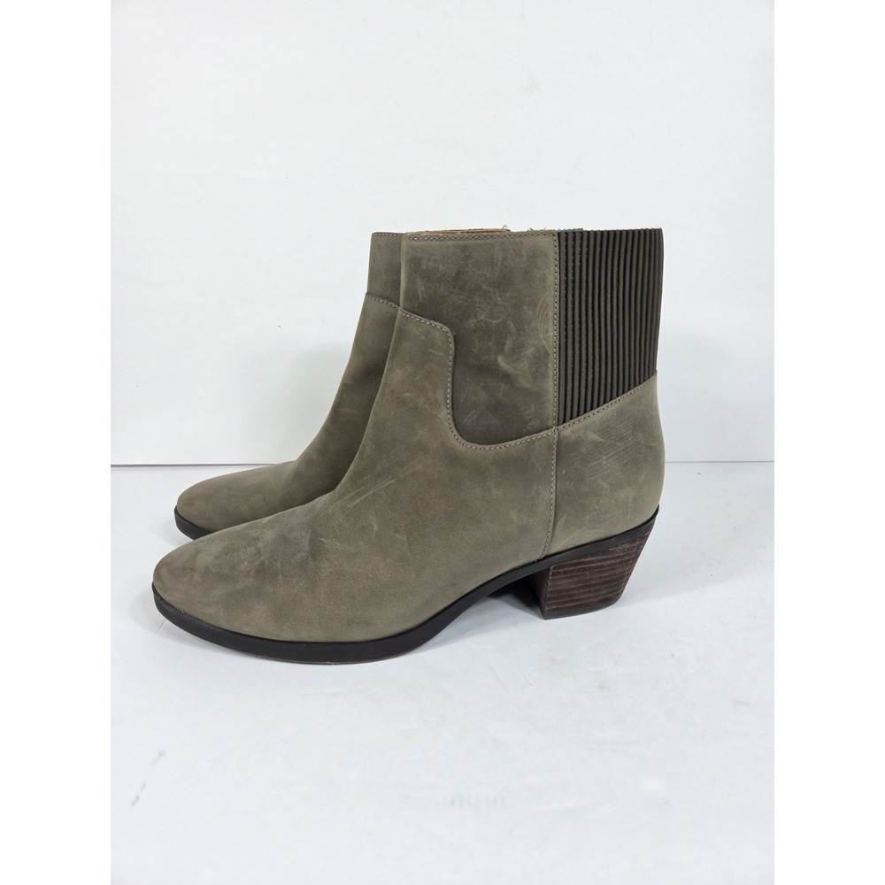 Vionic Shantelle Ankle Boot Stone Women Sz 9 Side Zip Waterproof